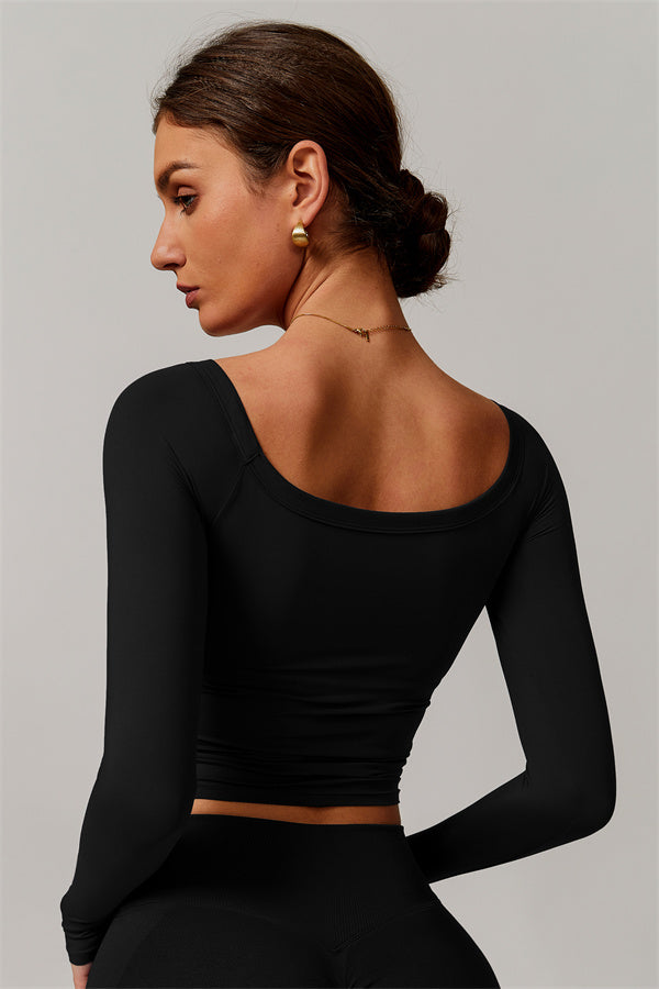 The Vivid Long Sleeve Crop Top
