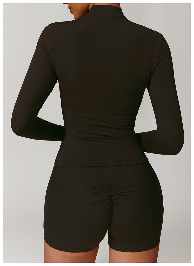 Marian Longsleeve Zip Top & Shorts Set