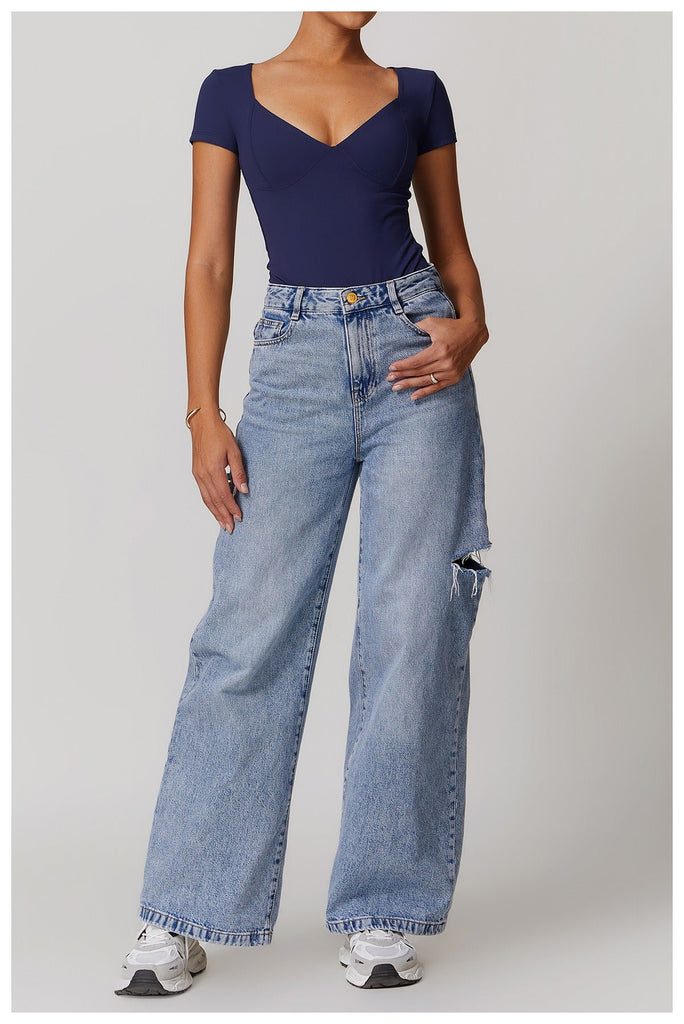 Emmeline Plunge Cut Bodysuit