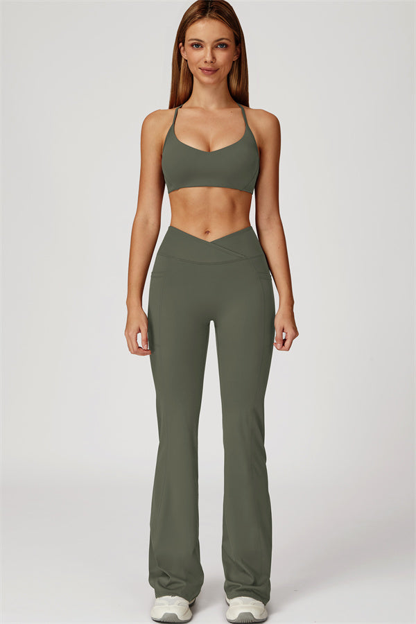 The Propel Sports Bra Flared Leggings 2-Piece Set