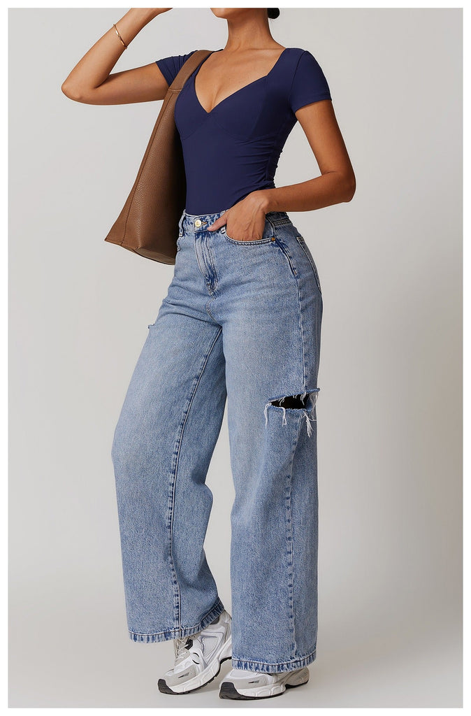Emmeline Plunge Cut Bodysuit