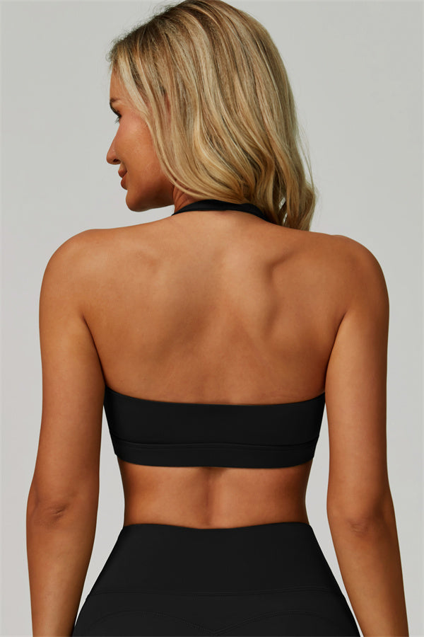 The Bold Halter Sports Bra Flared Leggings 2-Piece Set