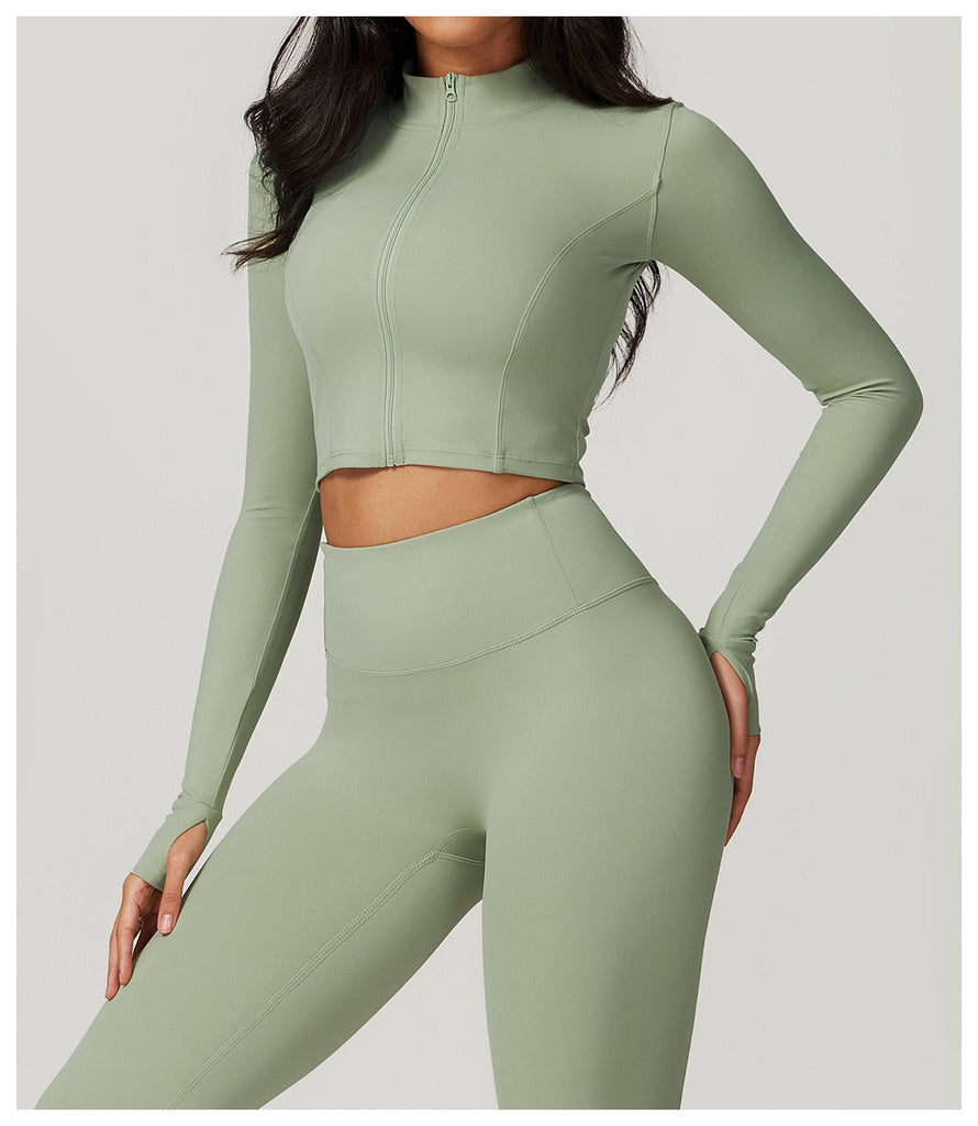 Thea Zip Longsleeve Top