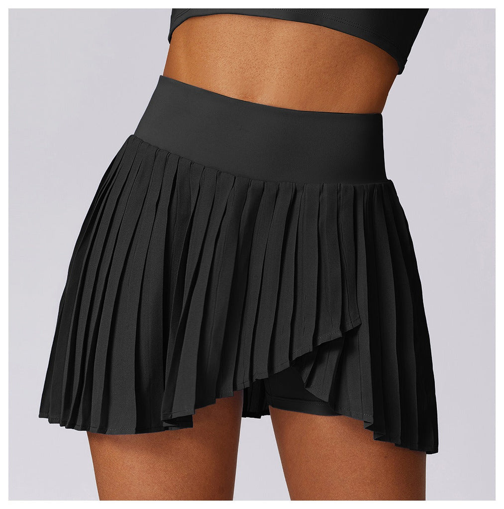 Anna Ruffle Skort Black
