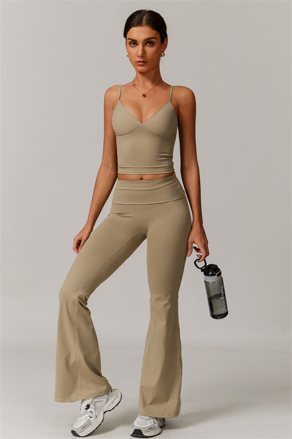 The Vigor Tank Top Flared Leggings 2-Piece Set