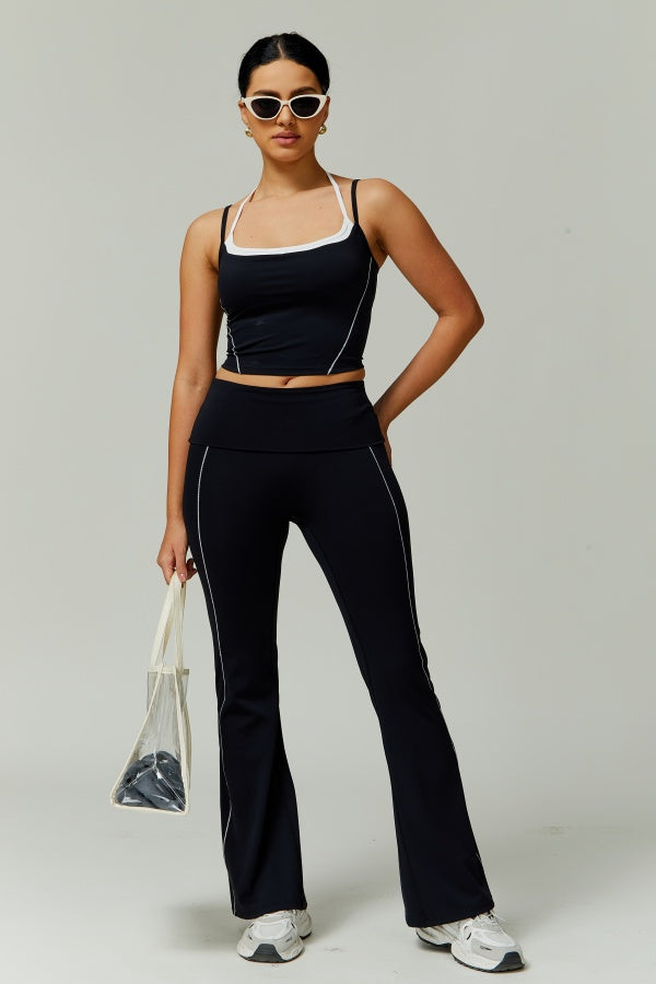 The Radiant Crop Top Flares 2-Piece Set