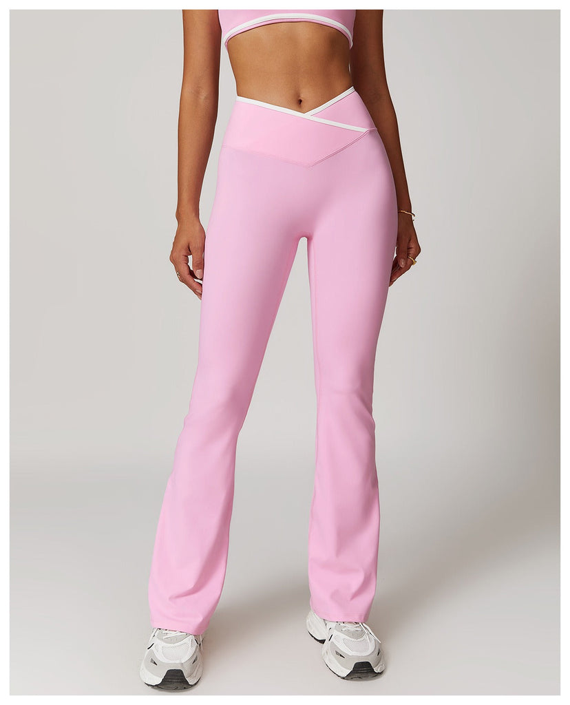 Aiko Flared Trousers Pink