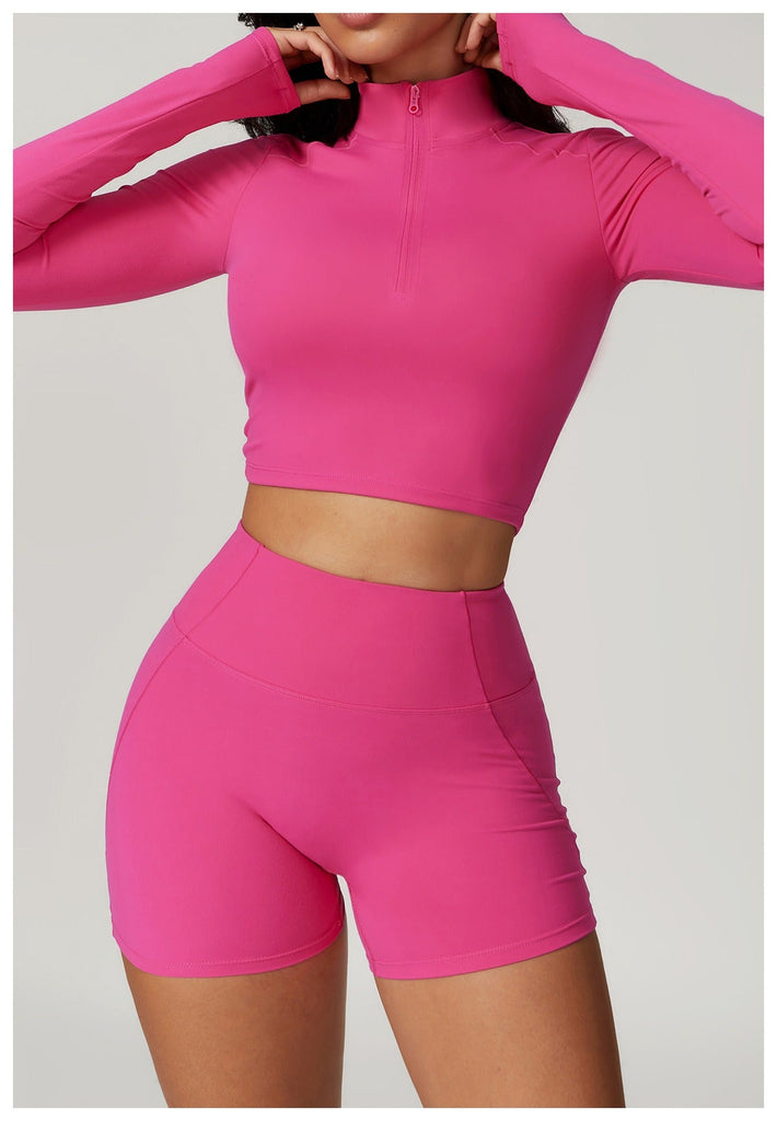 Mira Zip Longsleeve Top