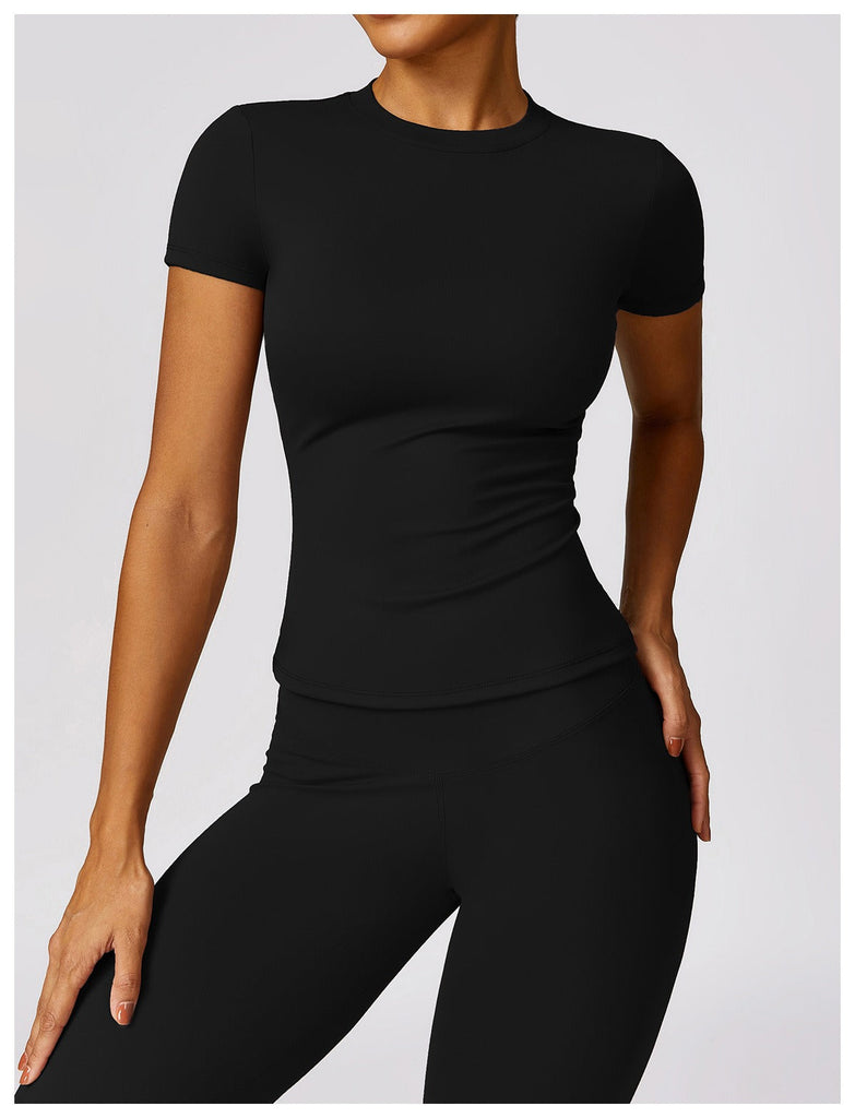 Stephanie T Sleeve Top Black