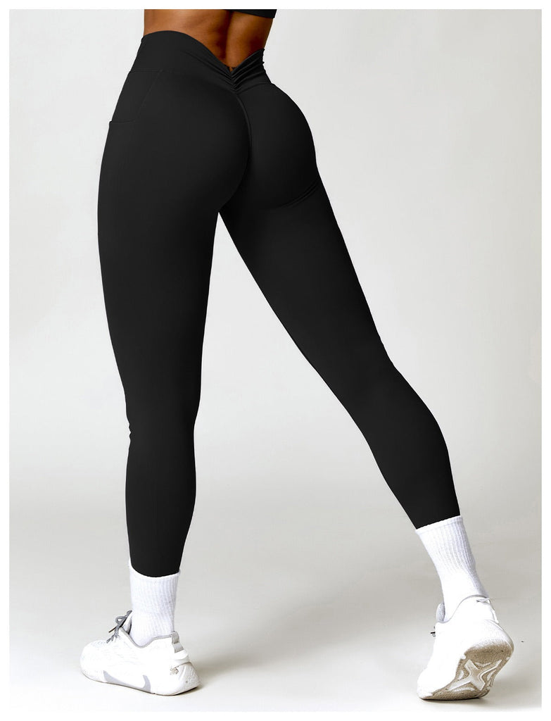 Gillian Side Pockets Leggings Black