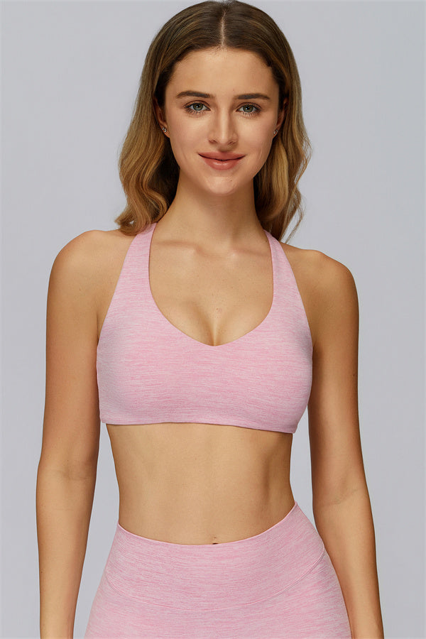 The Radiance Racerback Sports Bra Vanilla
