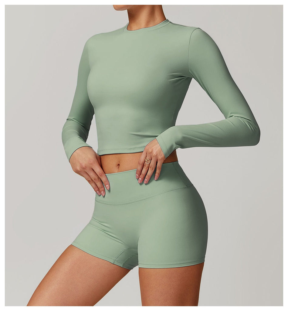 Butter Longsleeve Crop Top