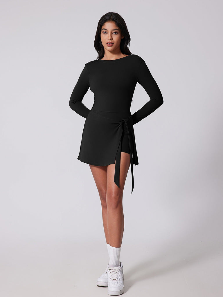 Elise Longsleeve Bow Skort Dress