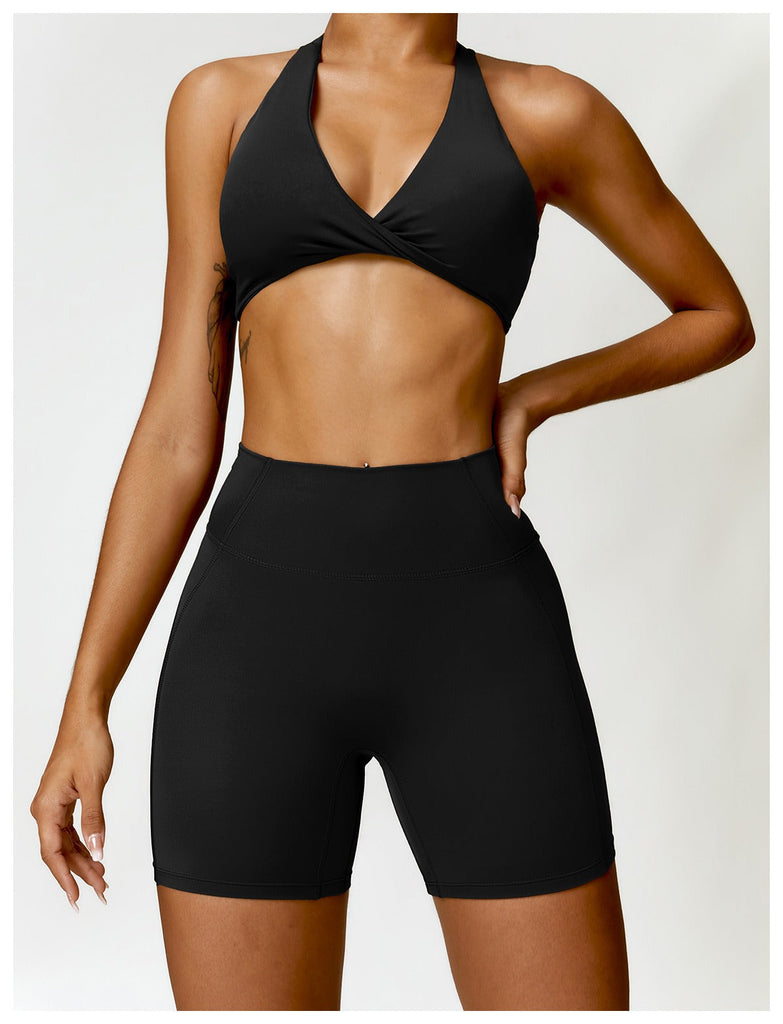 Supreme Twist Top & Shorts Set Black