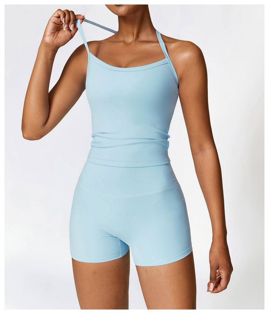Butter Tank & Shorts Set Blue
