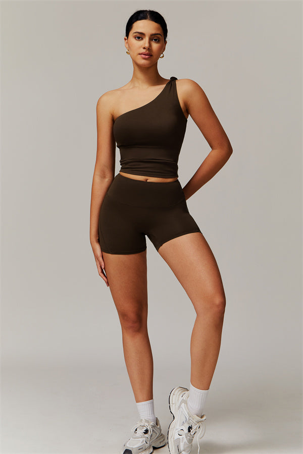 The Luxe One-Shoulder Crop Top