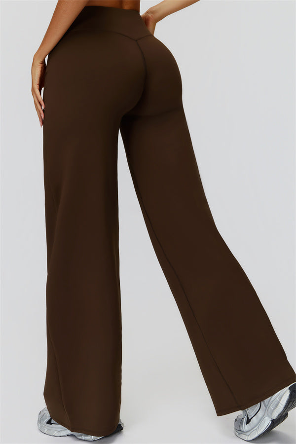 The FemmeFit Straight Leg Pants Bistre