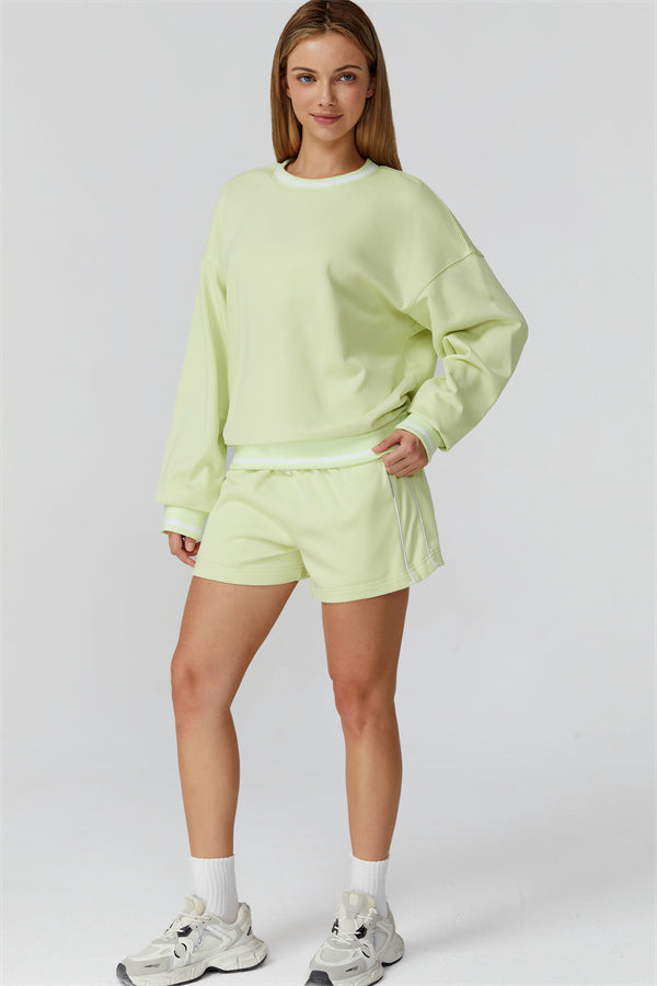 The Amara Sweatshirt Lounge Shorts 2-Piece Set