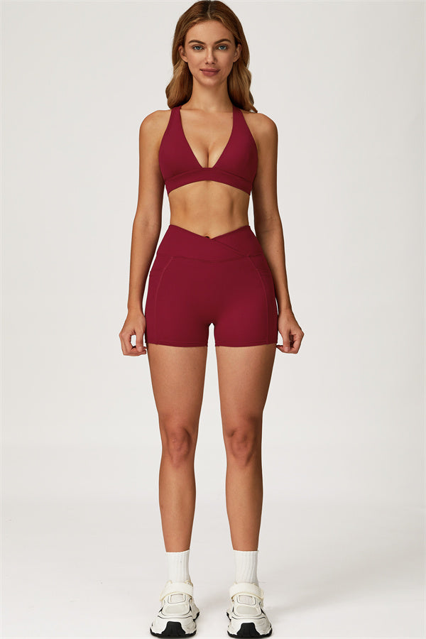 The Glacier Sports Bra Shorts 2-Piece Set