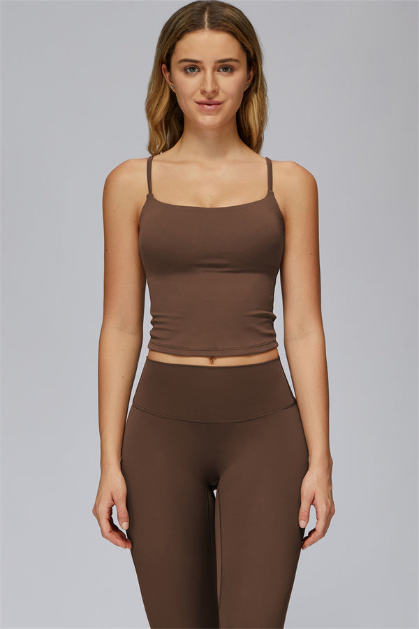 The FlexCore Crop Tank Capri Leggings 2-Piece Set
