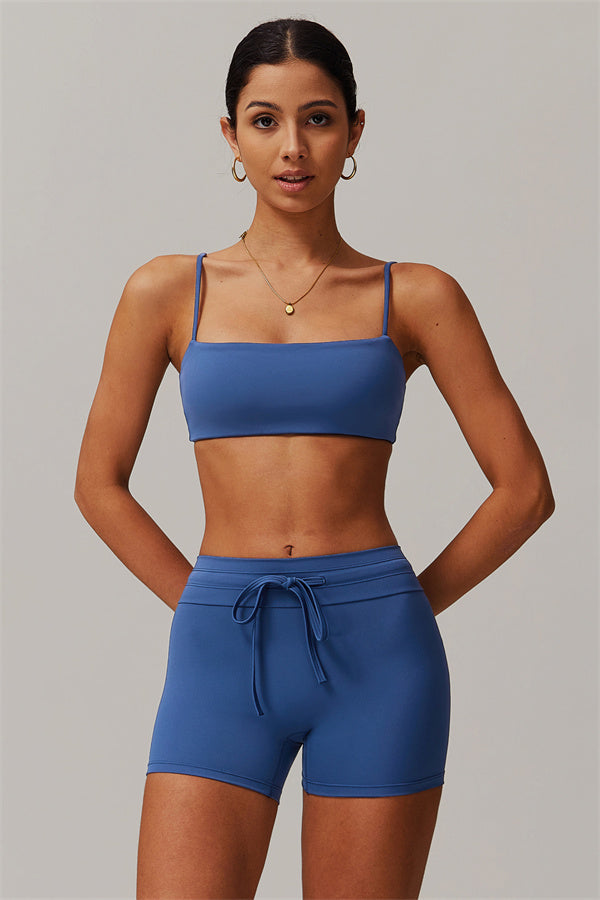 The Resonate Sports Bra Shorts 2-Piece Set Cool Blue