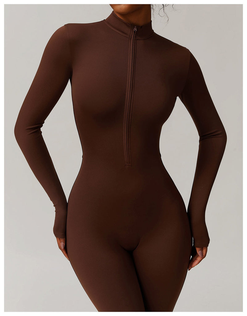 Fleeced Super Sculpt Longsleeve Jumpsuit (size down)