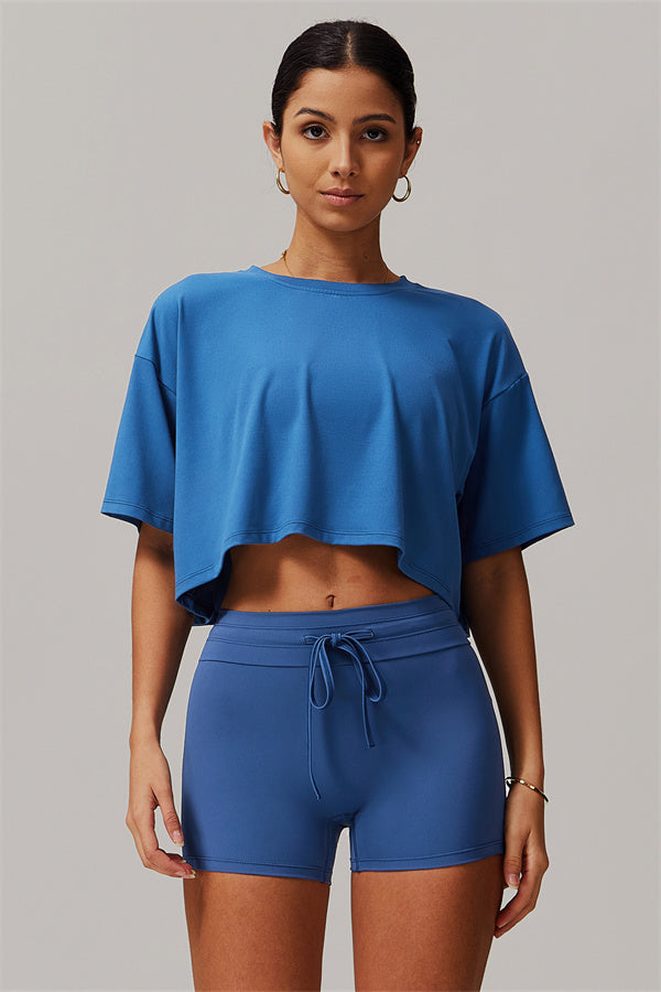 The Resonate T-shirt Shorts 2-Piece Set Cool Blue