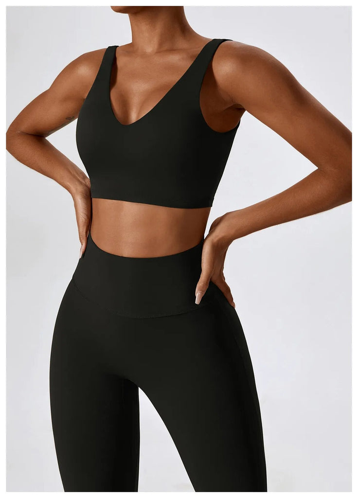 Daisy V Crop Top & Flared Set