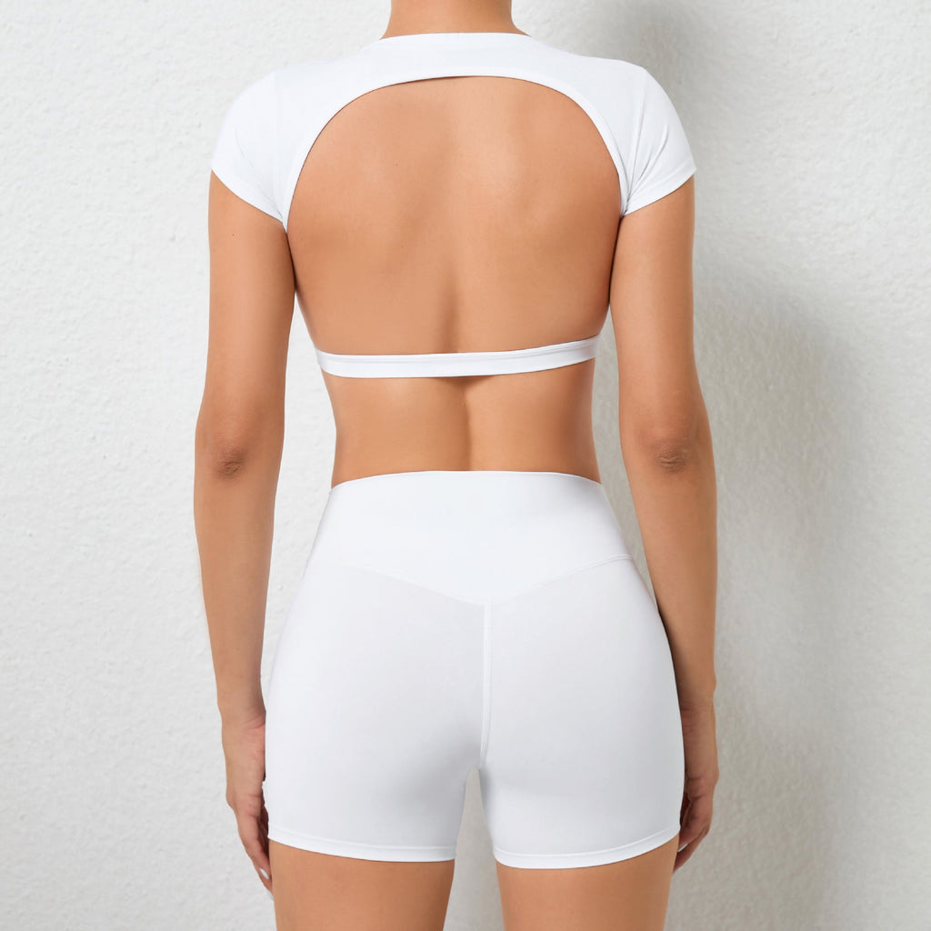 Sienna T-Sleeve Backless Top