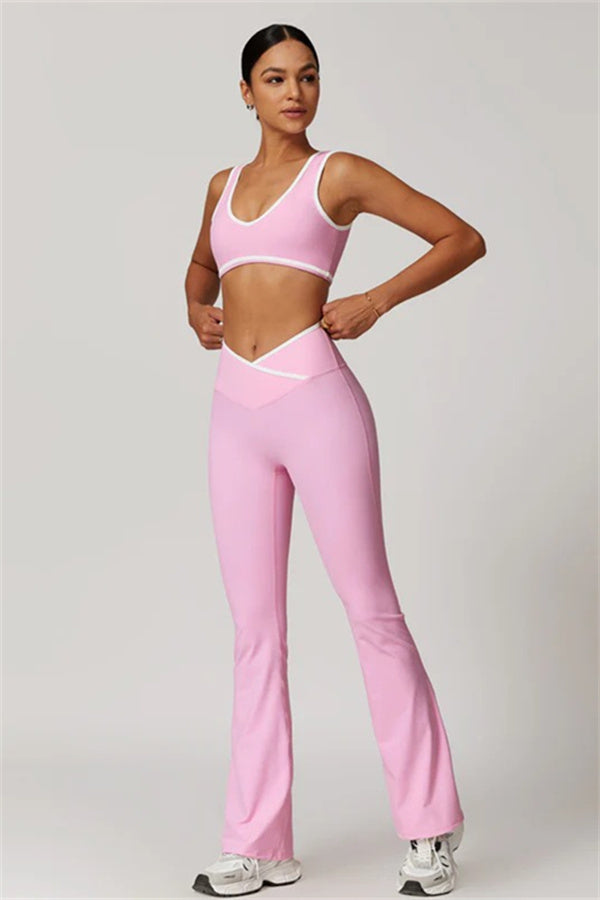 The Stamina Sports Bra Flared Leggings 2-Piece Set