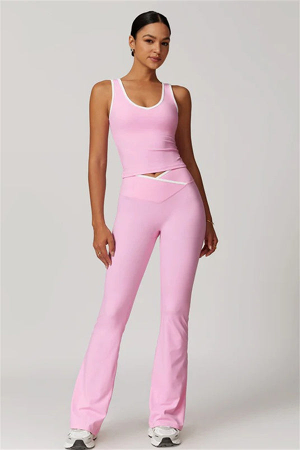 The Stamina Tank Top Flared Leggings 2-Piece Set