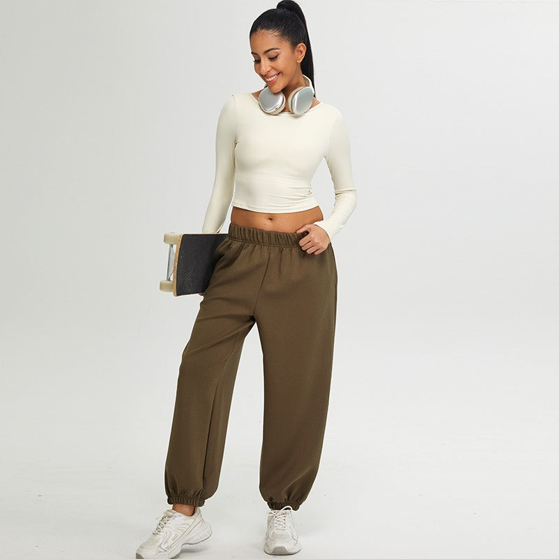 Jayla Backless Longsleeve Top