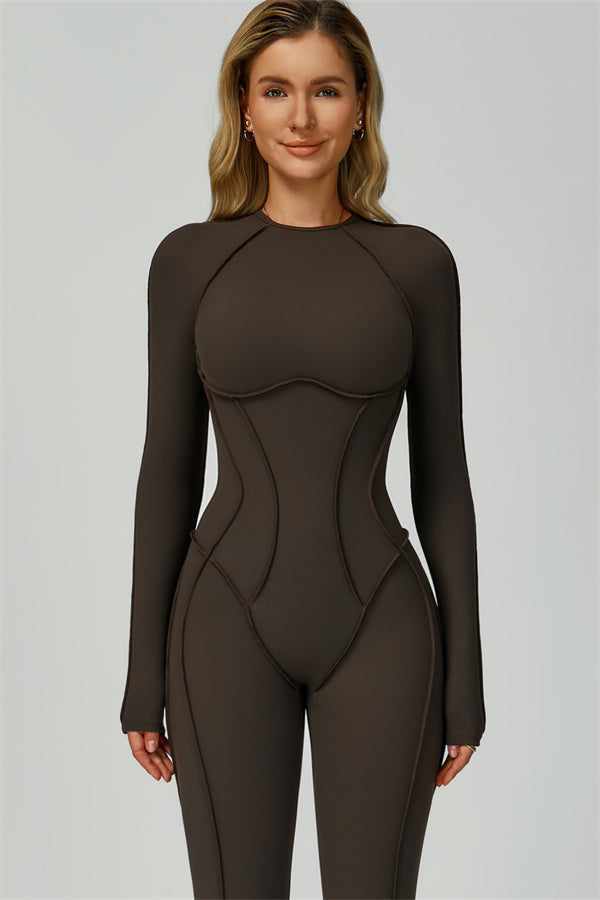 The Anew Long Sleeve Jumpsuit Bistre