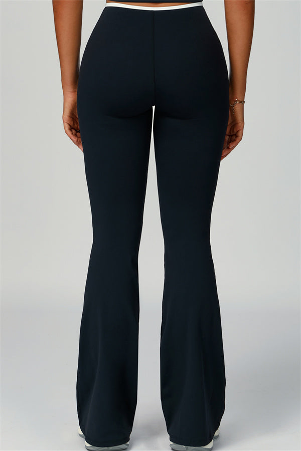 The Skyline Tie Top Flared Leggings Headband 3-Piece Set