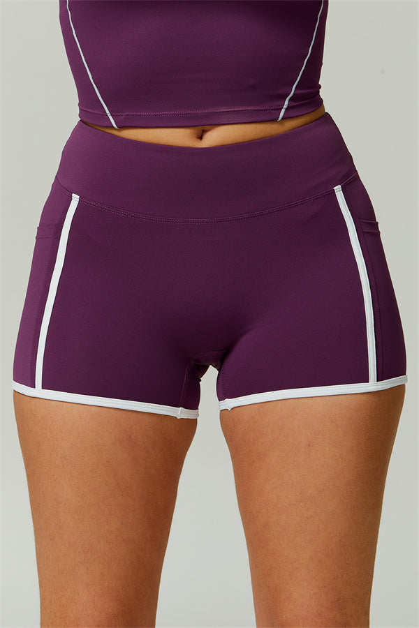The Radiant Shorts Plum Purple