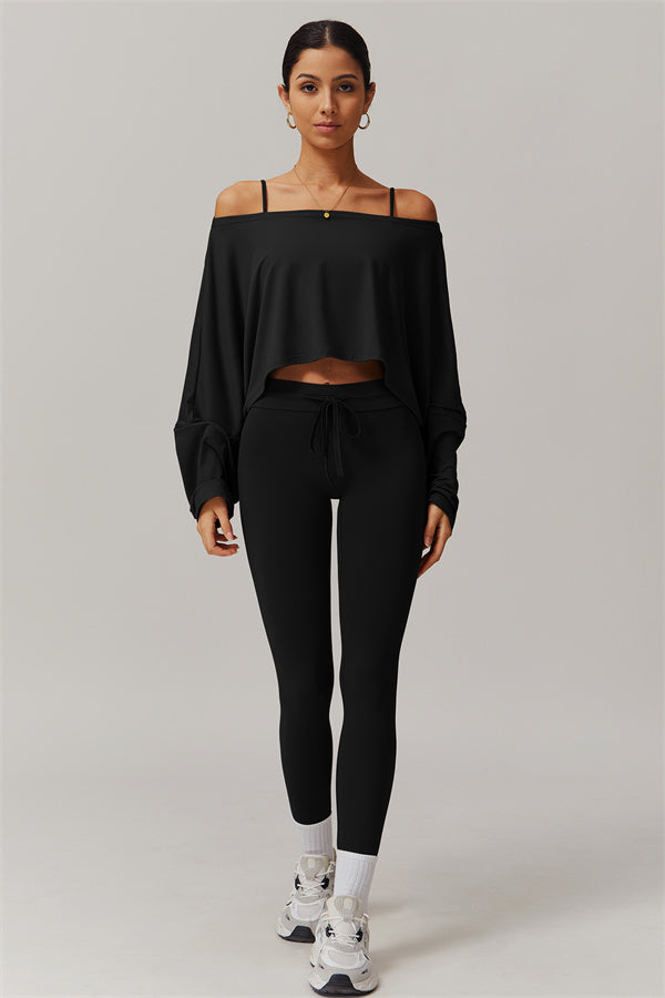 The Resonate Drift Cropped Pullover Leggings 2-Piece Set