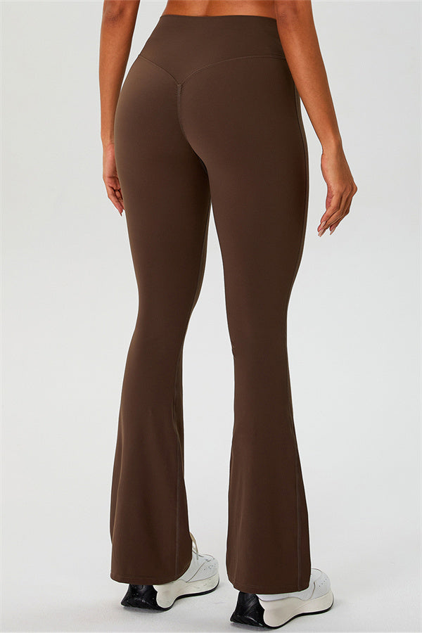 The Ember Sports Bra Crop Top Flared Leggings 3-Piece Set