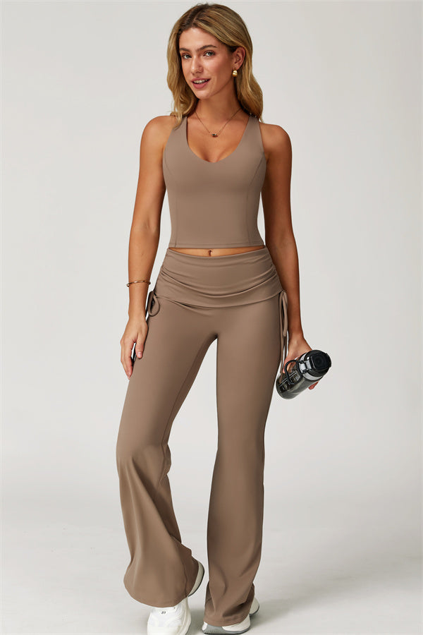 Alani V Top & Flared Folded Set