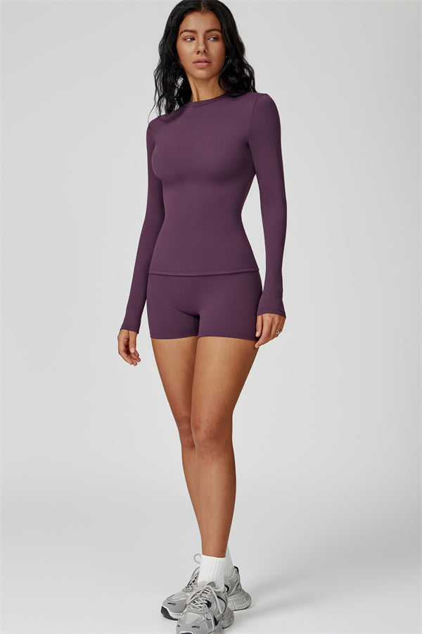 The Oasis Long Sleeve T-shirt Shorts 2-Piece Set