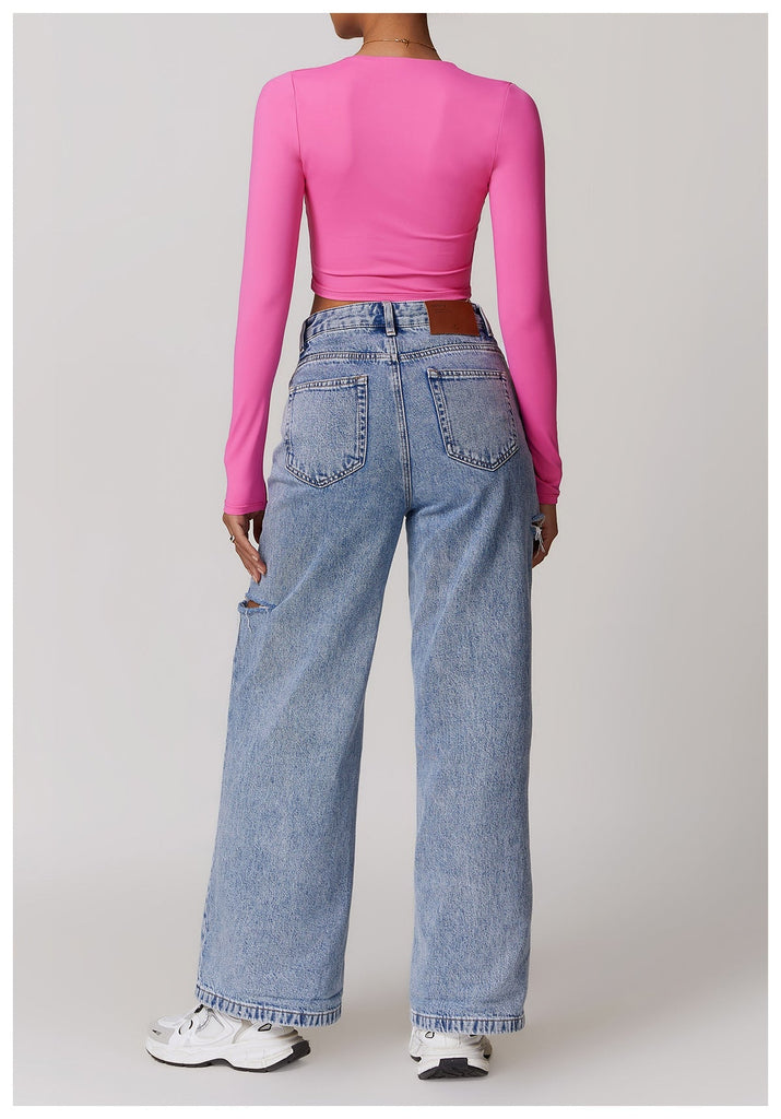 Amy Square Cut Longsleeve Top