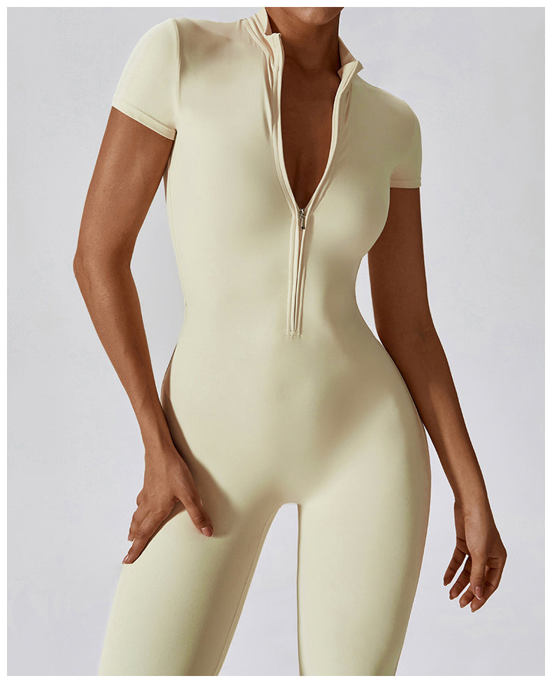 Super Sculpt Short Sleeve Jumpsuit (size down)