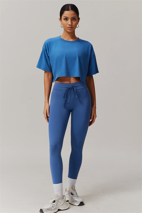 The Resonate T-shirt Leggings 2-Piece Set Cool Blue