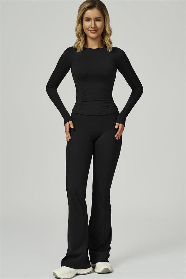 The FlexFit Active Top Flared Leggings 2-Piece Set