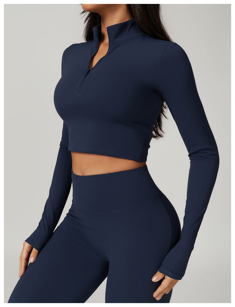 Mira Zip Longsleeve Top