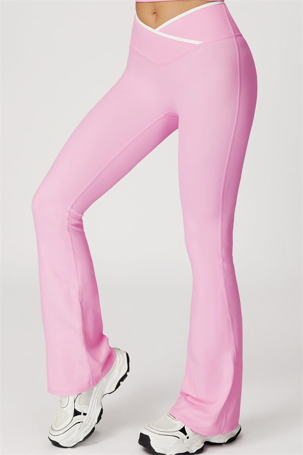 The Radiant Crop Top Flared Leggings 2-Piece Set