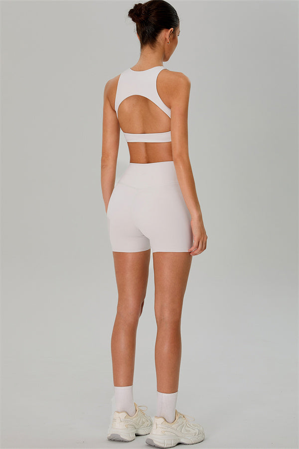The Jewel Crop Top Crossover Shorts 2-Piece Set