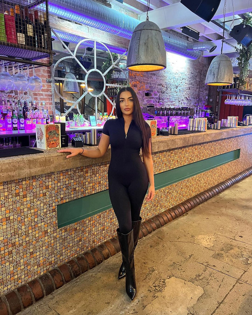 Super Sculpt Short Sleeve Jumpsuit (size down)