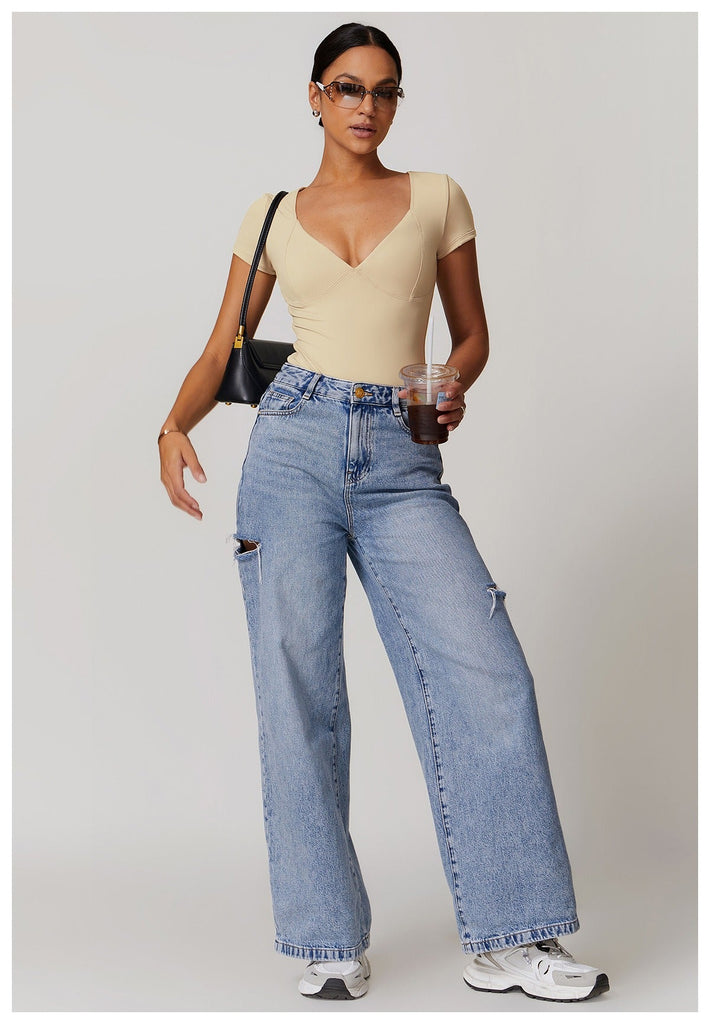 Emmeline Plunge Cut Bodysuit