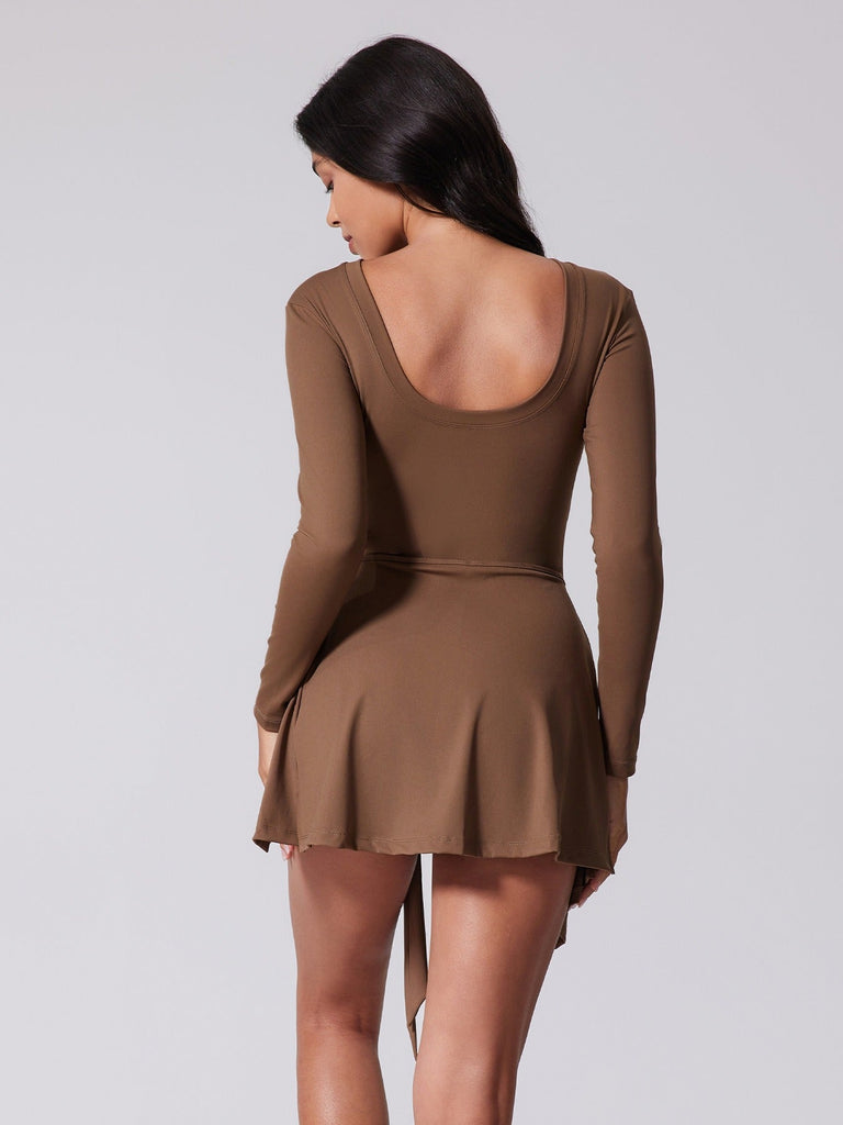 Elise Longsleeve Bow Skort Dress