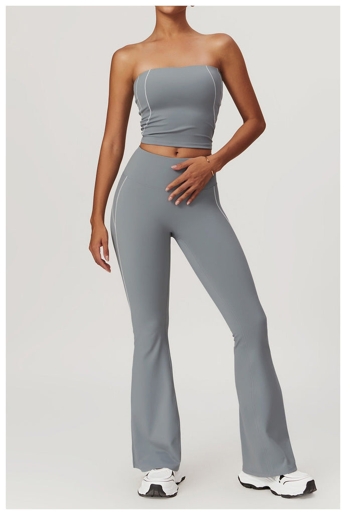 Celeste Panel Tube Top & Flared Set